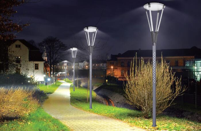 現(xiàn)代簡約型LED庭院燈,景觀燈照明效果