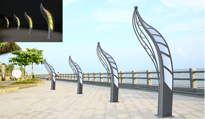 戶外廣場景觀燈設(shè)計效果圖