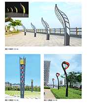 帆船造型戶外LED景觀燈柱