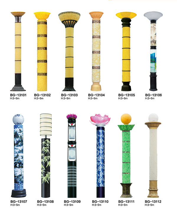 仿云石景觀燈柱圖片選型大全