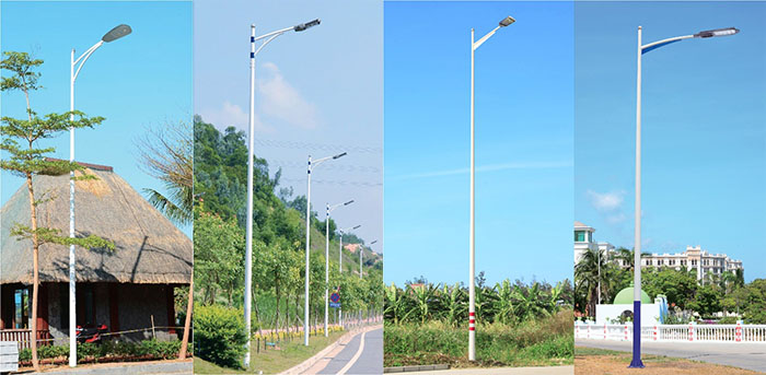 七度照明單桿單臂道路照明路燈桿