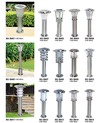 60cm-80cm公園不銹鋼太陽(yáng)能草坪燈