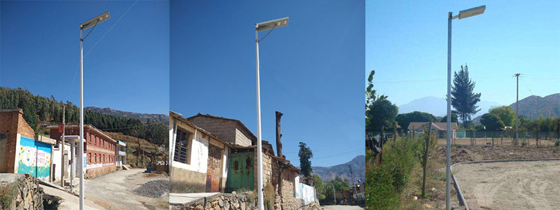 東莞七度照明一體化LED太陽(yáng)能路燈安裝效果圖