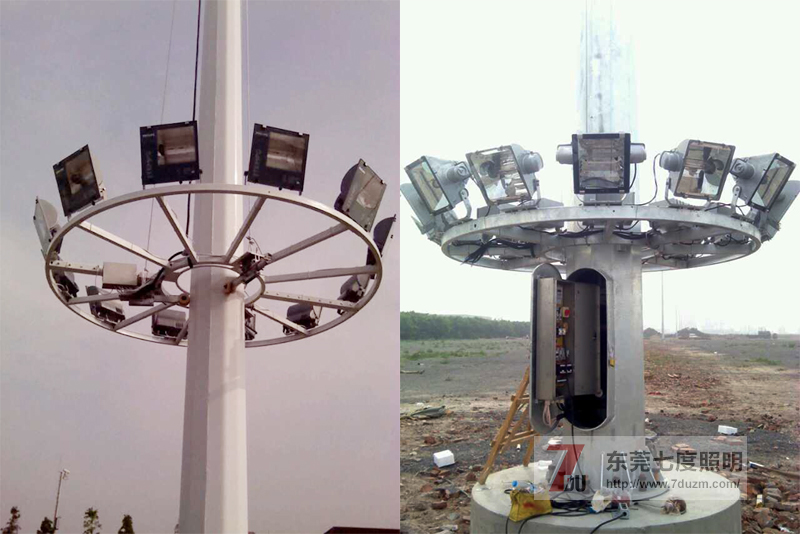 自動(dòng)升降高桿燈安裝現(xiàn)場(chǎng)圖片