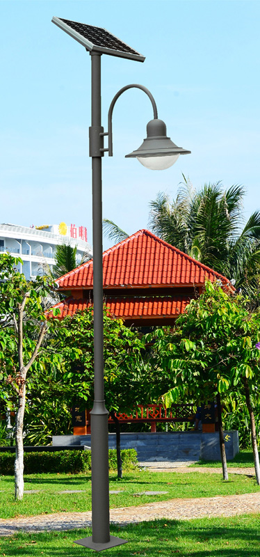 4米單臂太陽(yáng)能庭院燈圖片款式