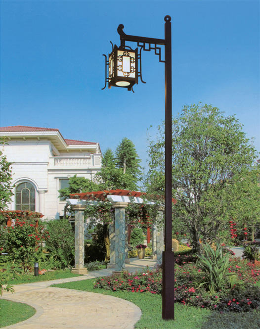七度照明單頭方形燈具特色仿古庭院燈圖片