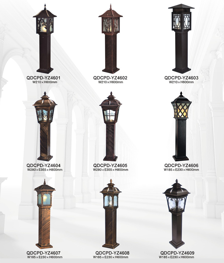 七度照明壓鑄鋁歐式草坪燈規(guī)格圖片大全