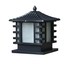 戶外圍墻墻頭方形柱頭燈