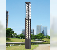 雙層內(nèi)透光景區(qū)廣場方形景觀燈柱