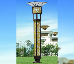 廣場方形龍紋鏤空景觀燈柱