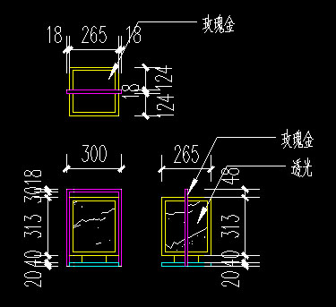 (QDZTD-011)新中式古銅拉絲仿云石柱頭燈生產(chǎn)尺寸圖