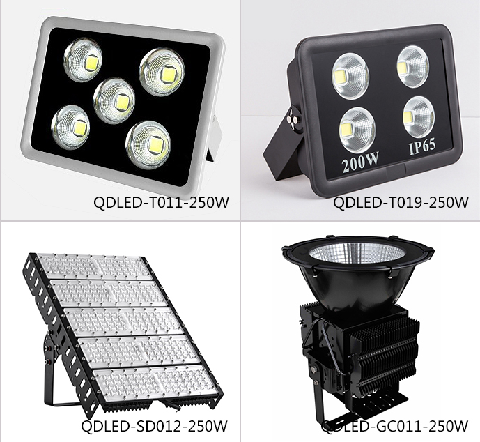 廣場高桿燈上裝大功率LED投光燈250W圖片樣式