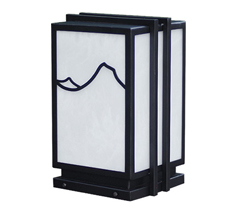 園林矮柱現(xiàn)代方形LED柱頭燈