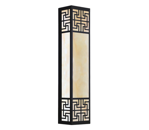 長(zhǎng)方體新中式仿云石墻壁燈