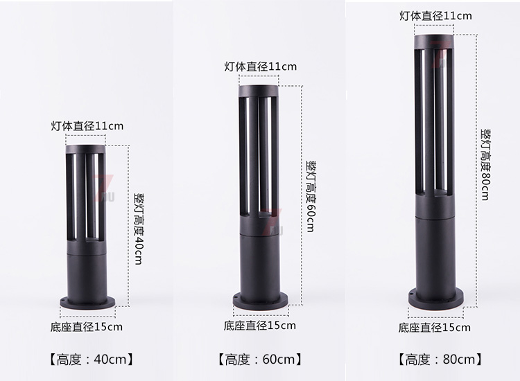 (QDCPD-017)F(xin)ALEDƺ40cm60cm80cmͬ߶Ҏ(gu)ߴʾD