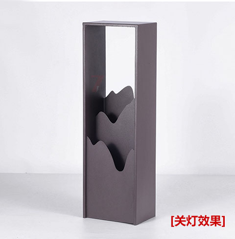 QDCPD-019現(xiàn)代庭院意境山巒特色草坪燈關(guān)燈效果展示